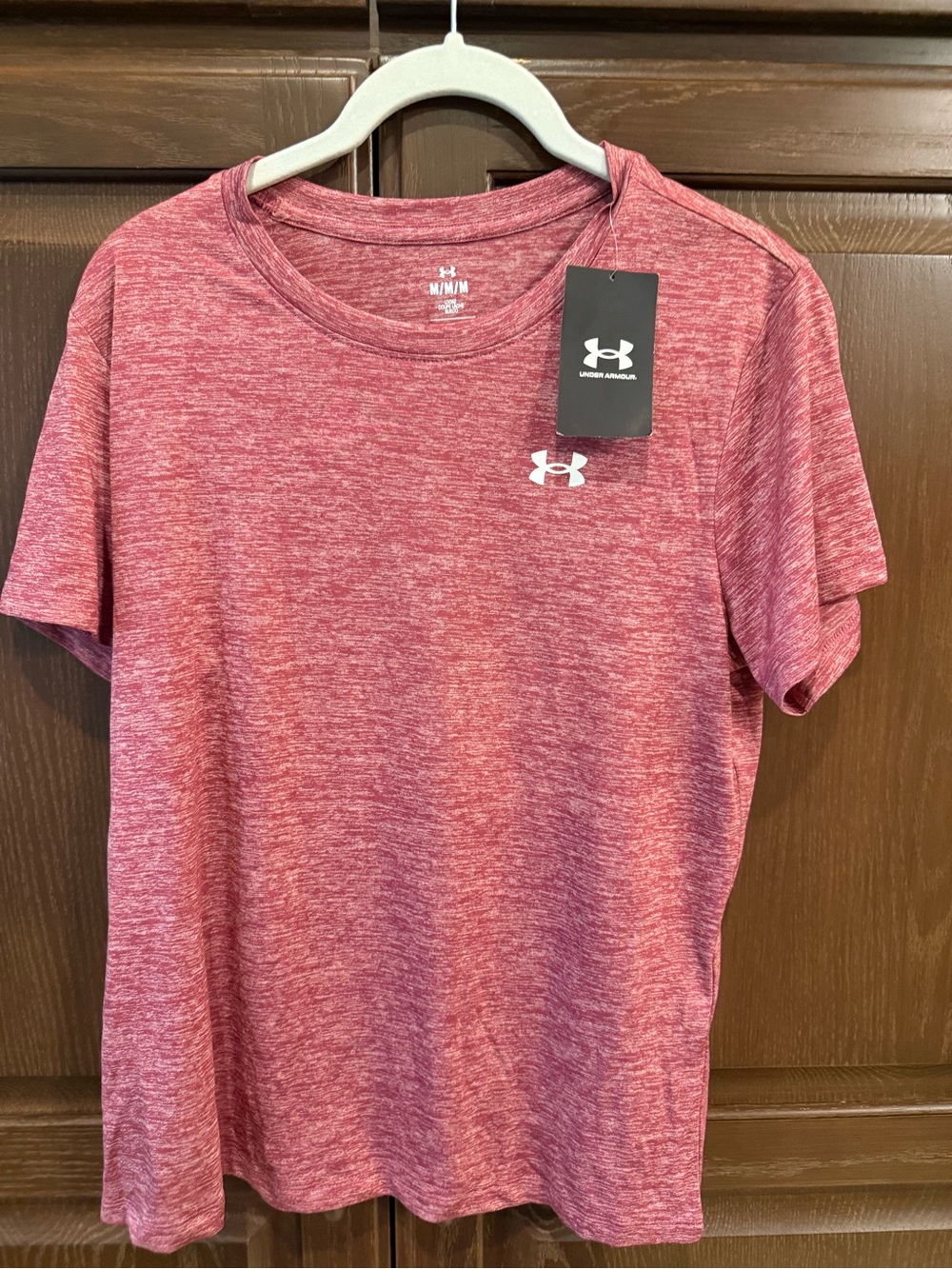 Under Armour men’s Heathered Red Short-Sleeve Performance Tee